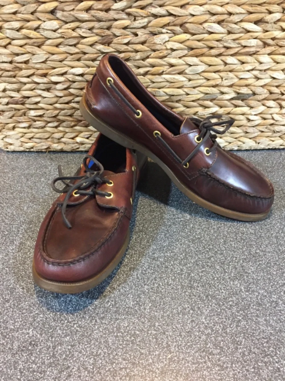 Sperry Brown Leather Boat Shoes